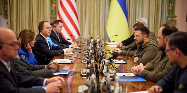 Lawmakers from the House Intelligence Committee met with Ukrainian President Volodymyr Zelenskky to discuss the war and ongoing aid efforts. 