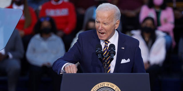 U.S. President Joe Biden delivers remarks on the grounds of Morehouse College and Clark Atlanta University in Atlanta, Georgia, U.S. (REUTERS/Jonathan Ernst)