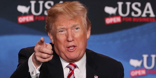 HIALEAH, FL - APRIL 16:  U.S. President Donald Trump on April 16, 2018 in Hialeah, Florida.  