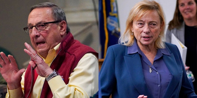 L-R: Paul LePage, Republican candidate for governor of Maine and Democratic Gov. Janet Mills.