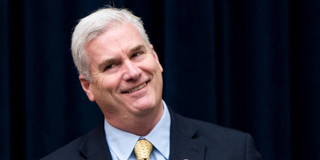 Rep. Tom Emmer, R-Minn., arrives for a House Financial Services Committee hearing on "Examining the SEC's Agenda, Operations and Budget" Oct. 4, 2017.