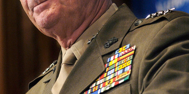 U.S. General James Jones, NATO Supreme Allied Commander Europe, speaks at the National Press Club on Thursday May 25, 2006, in Washington, D.C.  