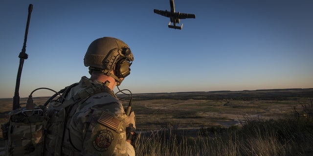 A Tactical Control Party Airmen and qualified Joint Terminal Aircraft Controller assigned to the 9th Air Support Operations Squadron at Fort Hood, Texas.