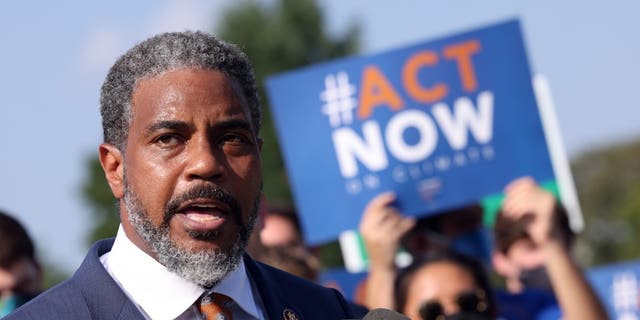 U.S. Rep. Steven Horsford, D-Nev., speaks on infrastructure and climate change during a news conference outside the Capitol on August 23, 2021 in Washington, DC.