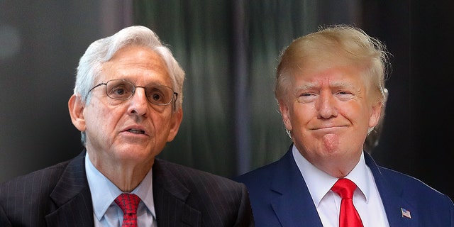 Attorney General Merrick Garland, left, and former U.S. President Donald Trump.