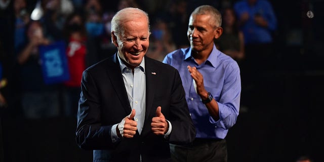 President Biden and former President Obama