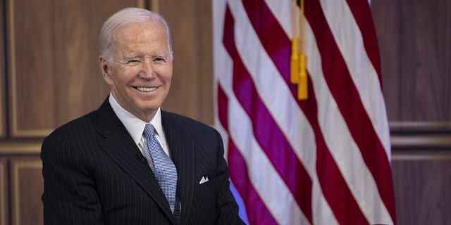 President Biden speaks at a National Economic Council roundtable at the White House on Nov. 18, 2022.