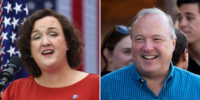 California 47th District House candidates Katie Porter, a Democrat, and Scott Baugh, a Republican.