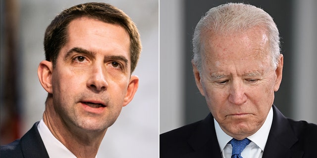 Sen. Tom Cotton and President Biden