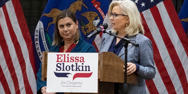 "If we want to ensure the survival of our republic, we have to walk away from politics as usual," said Cheney during a rally for Slotkin on Tuesday. 