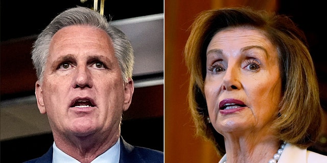 House Minority Leader Kevin McCarthy and Speaker Nancy Pelosi