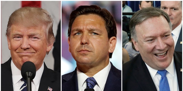 Compilation of Trump, Pompeo and DeSantis. 