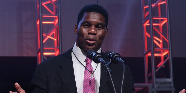 Georgia Republican Senate candidate Herschel Walker delivers his concession speech during an election night event at the College Football Hall of Fame on Dec. 6, 2022, in Atlanta.