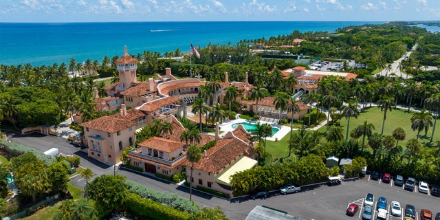 Former President Donald Trump's Mar-a-Lago club in Palm Beach, Fla., is seen in this aerial view on Aug. 31, 2022.