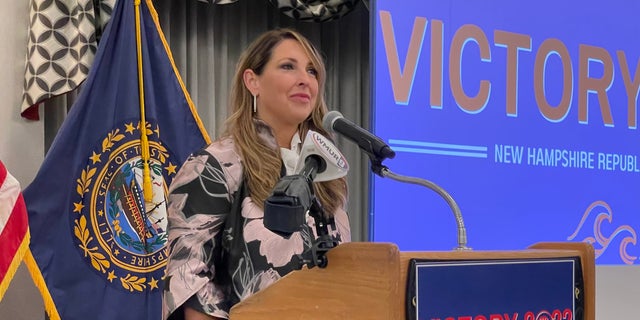 Republican National Committee chair Ronna McDaniel headlines the New Hampshire GOP's unity breakfast Sept. 15, 2022, in Concord, N.H.