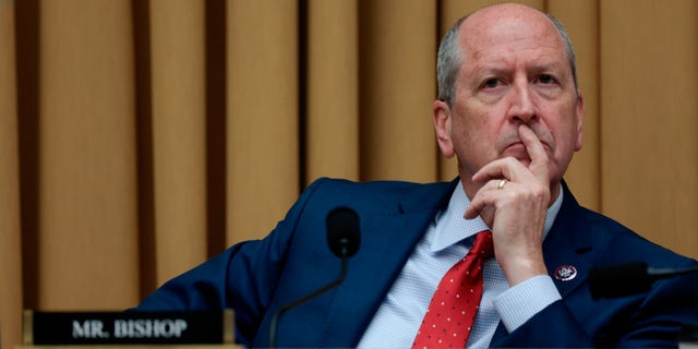 Rep. Dan Bishop (R-NC) listens during a House Judiciary Committee mark up hearing in the Rayburn House Office Building on June 2, 2022 in Washington, DC.