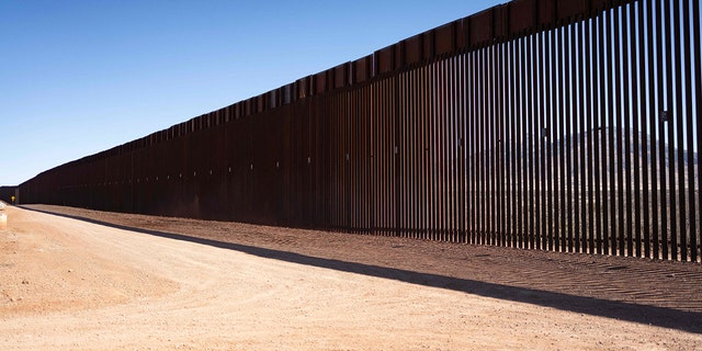 The US-Mexico Border in Cochise County near Sierra Vista, Arizona, on February 16, 2023.