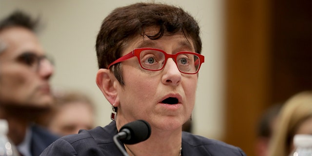 Georgetown University Law Institute for Technology Law and Policy fellow Gigi Sohn testifies before the House Judiciary Committee's Antitrust, Commercial and Administrative Law Subcommittee in the Rayburn House Office Building on Capitol Hill, March 12, 2019, in Washington, D.C.
