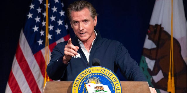 FILE: California Gov. Gavin Newsom speaks in Sacramento, Calif., Jan. 10, 2023.