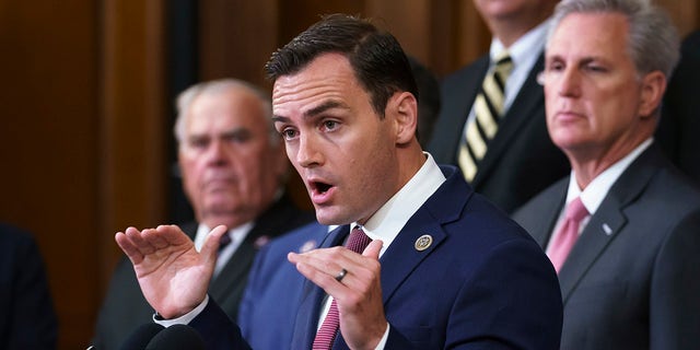 House China Select Committee Chairman Mike Gallagher said financial sanctions are needed to punish Chinese companies for their role in China's surveillance program.