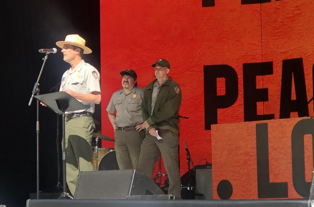 National Parks Service officials at P-22 memorial.jpg