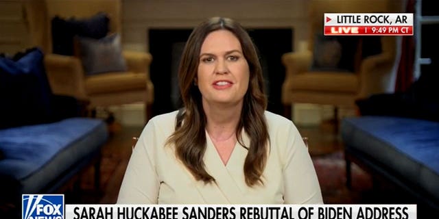 Republican Arkansas Gov. Sarah Huckabee Sanders said in her State of the Union rebuttal that the choice between Democrats and Republicans is a choice "between normal or crazy."