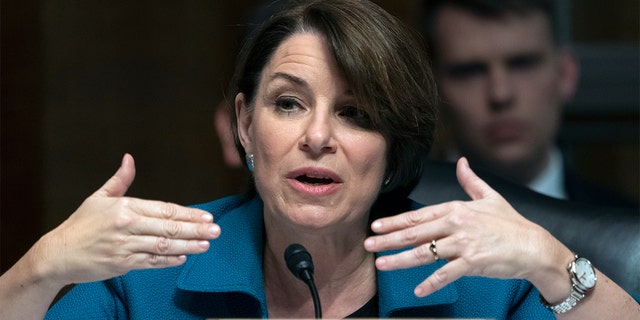 Sen. Amy Klobuchar, D-Minn., and other Democrats are looking to permanently ban gun sales to people who abused their dating partner.