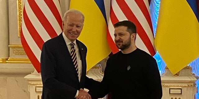 President Biden made an unannounced trip to Kyiv, Ukraine.  The president was scheduled to leave Washington Monday evening to fly to Warsaw, Poland to mark the one-year anniversary of the beginning of the war in Ukraine. President Biden instead secretly left Washington sometime over the weekend and showed up in Kyiv in the early hours of Monday, Feb 20, Eastern Time. 