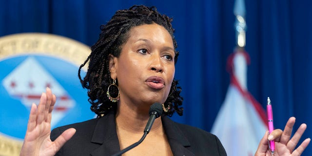 District of Columbia Mayor Muriel Bowser speaks during a news conference Nov. 9, 2022, in Washington. The city has fought to allow noncitizens to vote in local elections. 