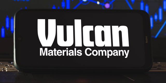 In this photo illustration a Vulcan Materials Company logo seen displayed on a smartphone.