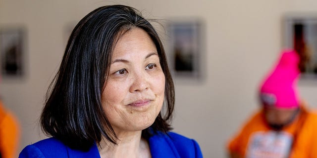 Deputy Labor Secretary Julie Su attends a Learn About Worker Experiences event at the Skal restaurant in Brooklynon April 11, 2022 in New York City.