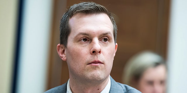 Rep. Jared Golden, D-Maine, is pictured during a congressional hearing on March 6, 2019.