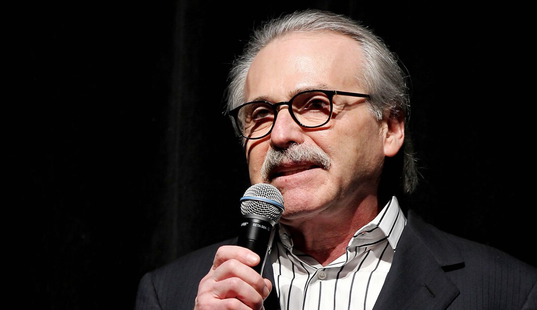 David Pecker, chairman and CEO of American Media, addresses an event in New York.