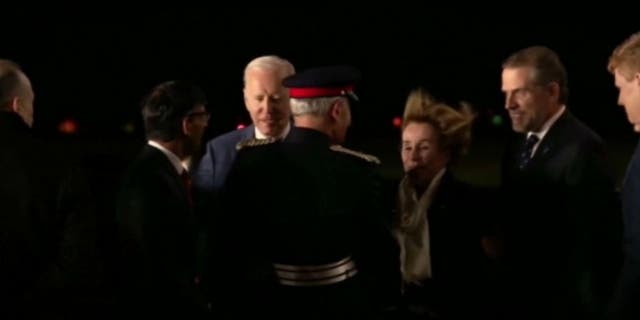 U.S. President Joe Biden, Hunter Biden, and Valerie Biden Owens land in Belfast, Ireland