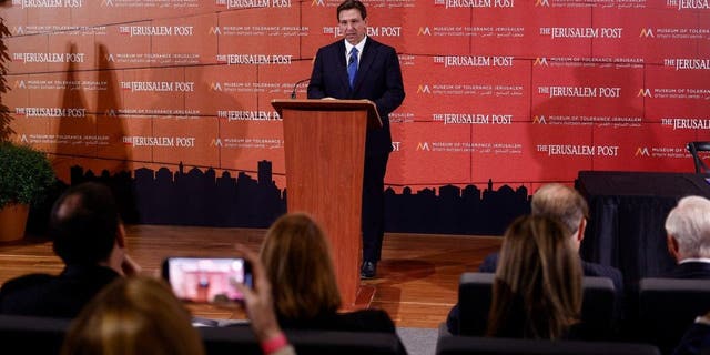 Ron DeSantis speaking Jerusalem Israel