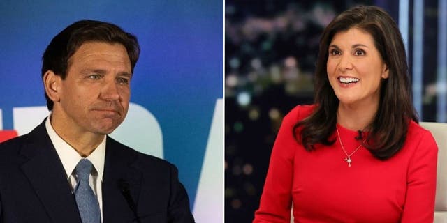 Republicans Ron DeSantis and Nikki Haley