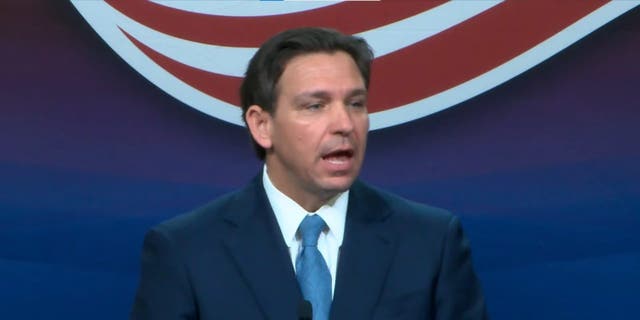 Florida Gov. Ron DeSantis speaks at the Pennsylvania Leadership Conference.