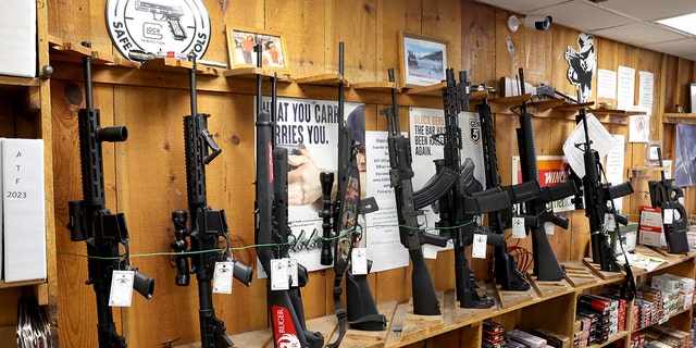 Illinois Governor J.B. Pritzker signed legislation banning the sale of guns classified as assault weapons, rifle magazines capable of holding more than 10 rounds and pistol magazines capable of holding more than 15 rounds in the state on Jan. 10, 2023.