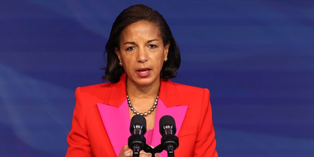 Susan Rice in orange 