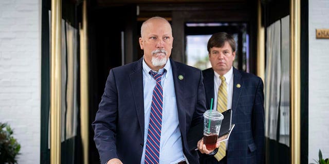 Rep. Chip Roy, R-Texas, leaving a meeting