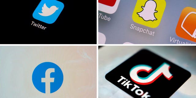 Social media app icons