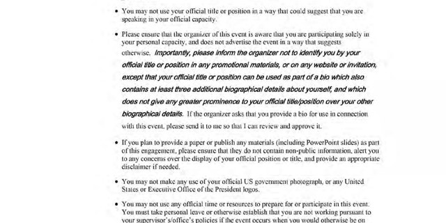 Lander emails Cohen on June 19, 2021, informing him of his ethical restrictions with attending the retreat.