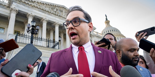 George Santos outside the Capitol