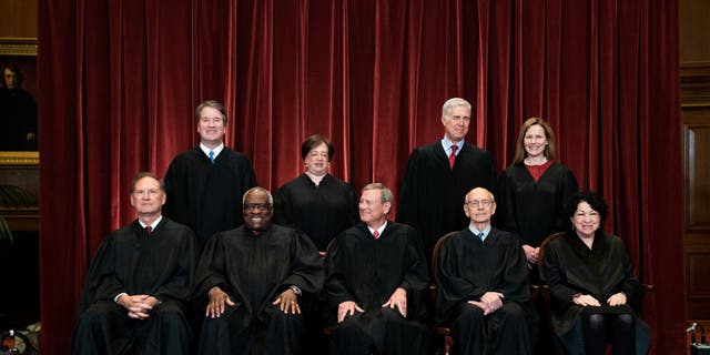 Group picture of the members of the Supreme Court