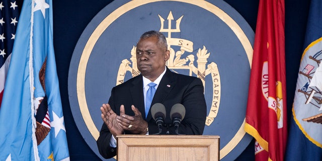 Defense Secretary Lloyd Austin speaks at Naval Academy graduation ceremony