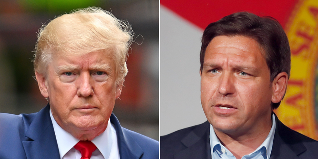 Ron DeSantis and Donald Trump