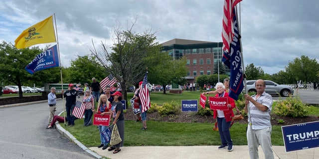 Trump supporters in Concord, NH