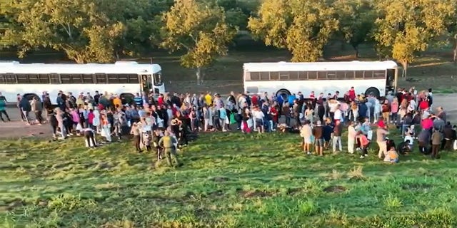 Migrants at U.S. border.