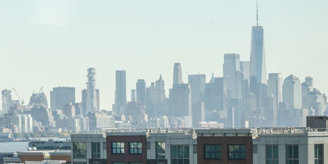 Jersey City seen from the air