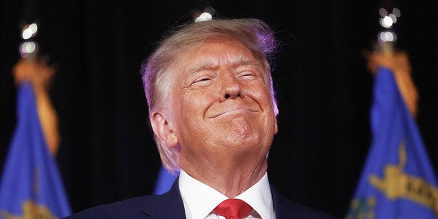 Donald Trump smiles